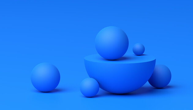 Abstract 3D Render of Spheres