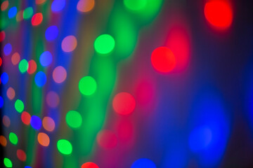 Unfocussed Abstract Colorful Light Decoration Background