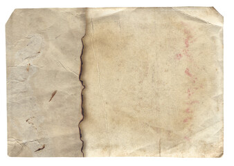 Old vintage rough texture retro paper with stains and scratches background