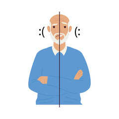grandfather with expressions