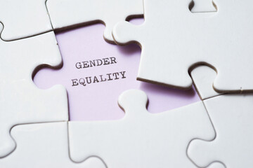 Gender equality concept