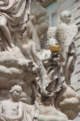 Obraz premium baroque monument (pestsaüle) at graben in vienna (austria)