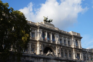 Fototapeta premium Rome, Italy - The Palace of Justice seen from Tiber river