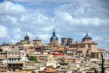 Fototapeta na wymiar View of Toledo from the Mirador del Valle, Spain