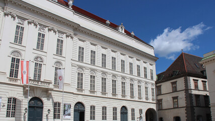 baroque building (redoutensaal) in vienna (austria)