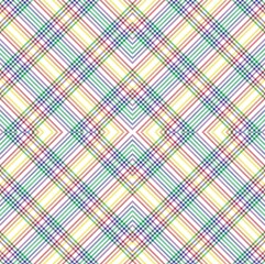 Rainbow Argyle Plaid Tartan textured Seamless Pattern Design