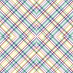 Rainbow Argyle Plaid Tartan textured Seamless Pattern Design