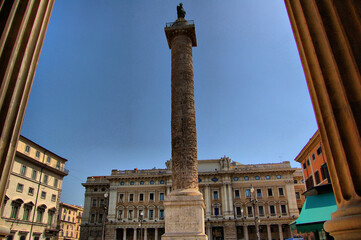 Main monuments and points of interest in the city of Rome (Italy). Trajan's column
