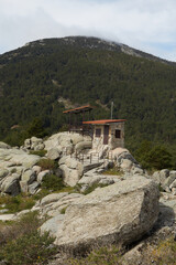 walking inside the mountains with trees