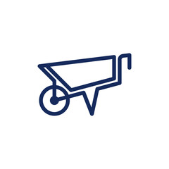 Trolley icon, trolley icon caring item vector illustration. Creative idea symbol Vector illustration. Outline trolley flat icon with with background,