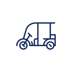 passenger transportation Thin line icon vector illustration. Vector illustration isolated on a white background. Simple outline vector icon for web