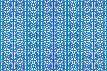 pattern, blue floral pattern for oriental tiles