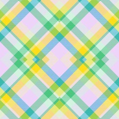 Rainbow Pastel Argyle Plaid Tartan textured Seamless Pattern Design