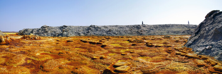 Panorama de Dallol, zone volcanique en Ethiopie