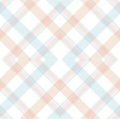 Rainbow Pastel Argyle Plaid Tartan textured Seamless Pattern Design