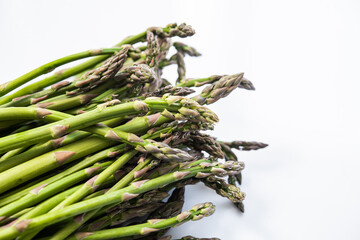 asparagus. fresh asparagus. asparagus on white background