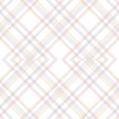 Rainbow Pastel Argyle Plaid Tartan textured Seamless Pattern Design