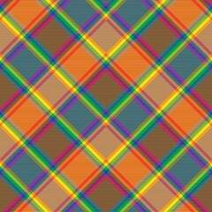 Rainbow Chevron Plaid Tartan textured Seamless Pattern Design