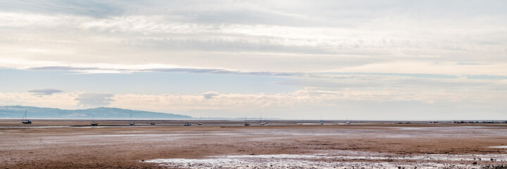 Thurstaston beach during low tide