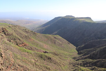 Fototapeta premium Vue Panoramique Haría Lanzarote Canaries Espagne 