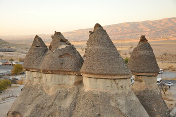 Cappadocia hot air balloon tour aerial view Mount Erciyes sunrise and valleys 2016