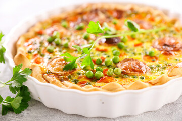 vegetable pie or quiche