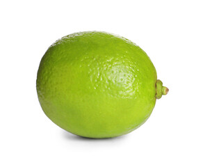 Delicious ripe lime isolated on white. Exotic fruit