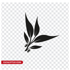 Vector image. Eucalyptus leaf icon.