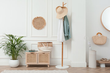 Obraz na płótnie Canvas Hallway with stylish furniture. Idea for interior design