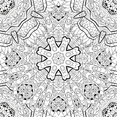 Sewing fabric with Hand drawn zentangle seamless pattern for coloring ...