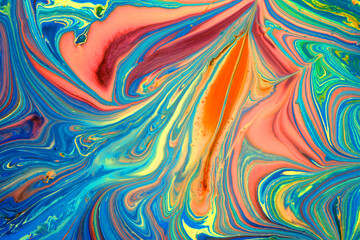 Abstract  ink painting background, Mixture of acrylic paints,   Inkscapes concept, colors