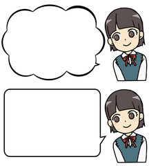 女子学生のバストアップ