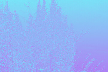 azul abstracta postal bosque