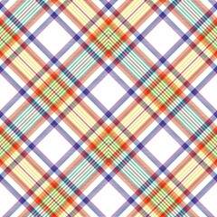 Rainbow Chevron Plaid Tartan textured Seamless Pattern Design