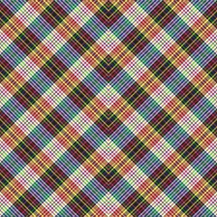 Rainbow Chevron Plaid Tartan textured Seamless Pattern Design