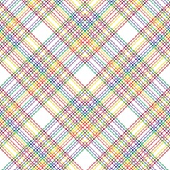 Rainbow Chevron Plaid Tartan textured Seamless Pattern Design