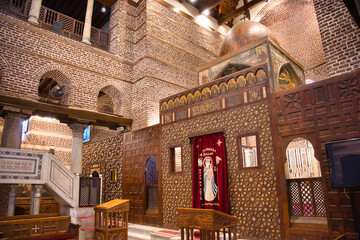 Saints Sergius and Bacchus Church (Abu Serga) in coptic Cairo, Egypt