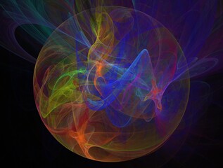 Imaginatory fractal background generated Image