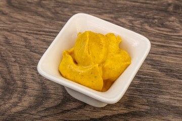 Asian Curry sauce in the bowl