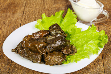 Turkish traditional cuisine - Grape Dolma