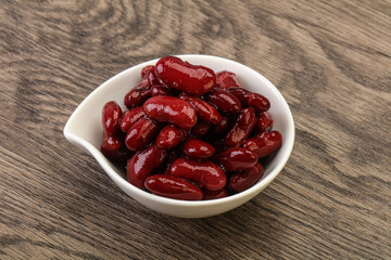 Canned red Kidney in the bowl