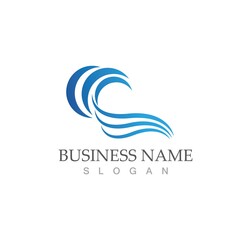 water wave icon vector illustration design