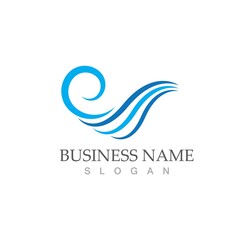 water wave icon vector illustration design