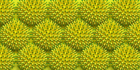 Cheerful summer background. 3d rendering