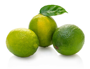 fresh lime with clipping patch