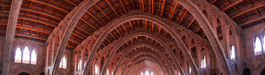 Wine Cathedral, PInell de Brai Village, Terres de l'Ebre, Tarragona, Catalonia, Spain