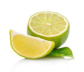 fresh lime with clipping patch