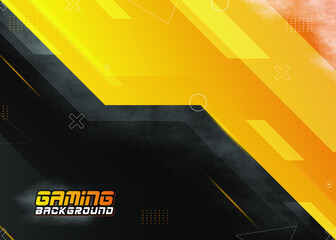 Black and Orange Abstract Gaming Background Premium Vector © AGUNG