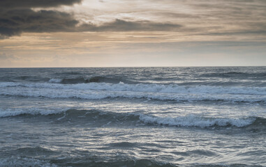 Fototapeta na wymiar View of the sea coast of the Baltic Sea.