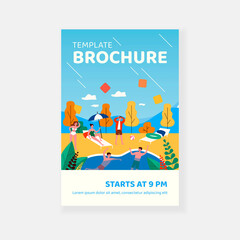 Young guy saving friend from drowning in swimming pool. Water, summer, weekend flat vector illustration. Help and emergency concept for banner, website design or landing web page